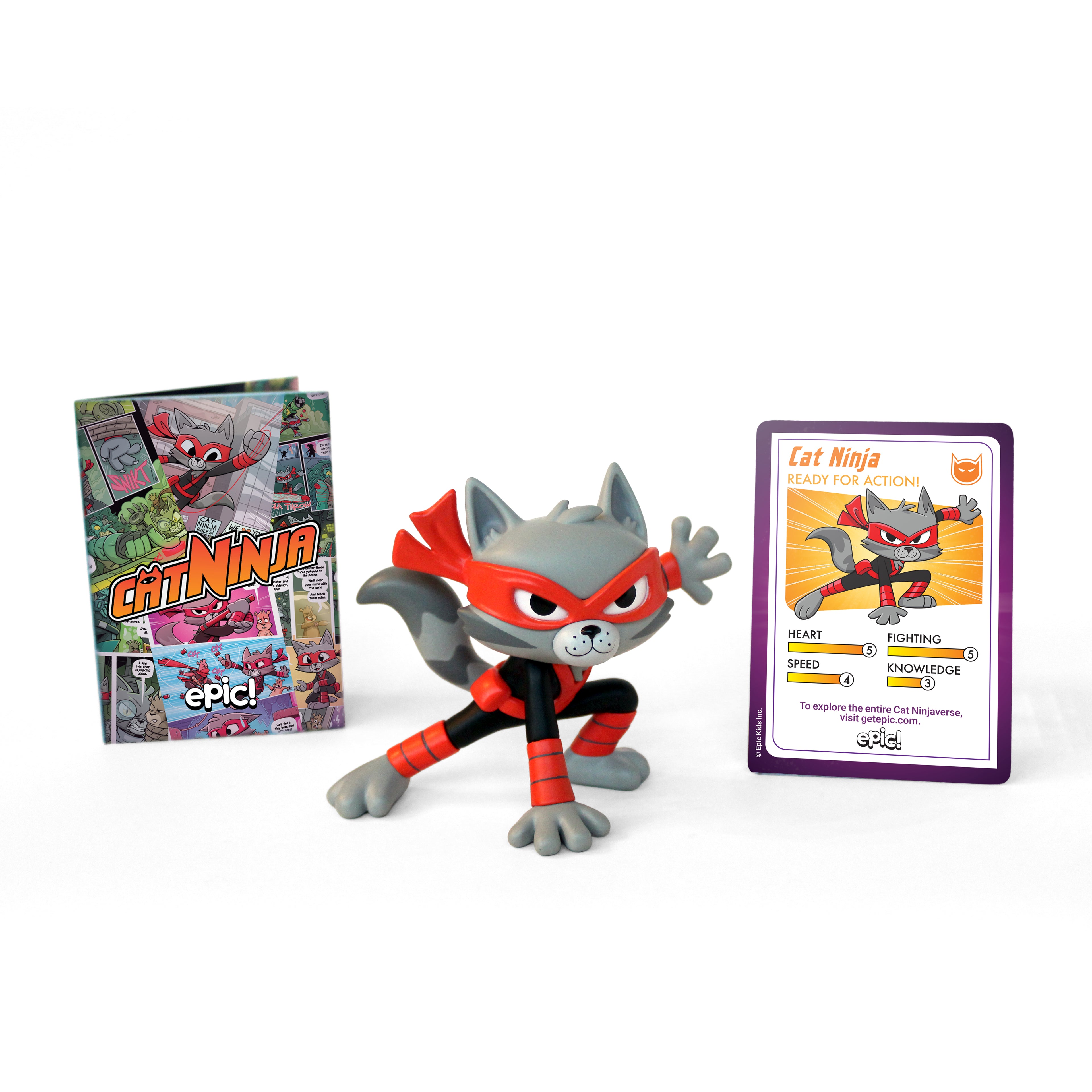 Epic Cat Ninja Figurine - Ready for Action