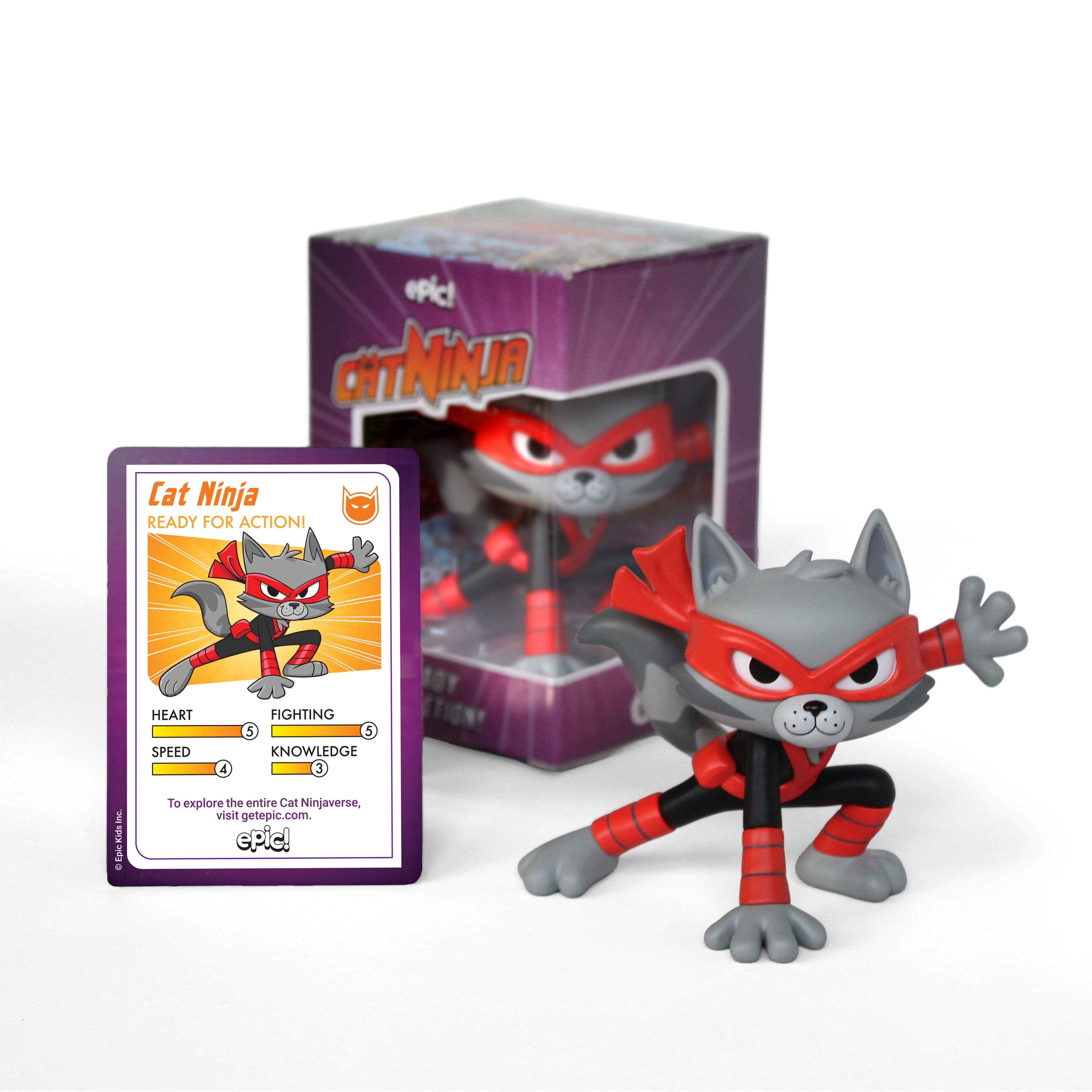 Epic Cat Ninja Figurine - Ready for Action – Epic Shop