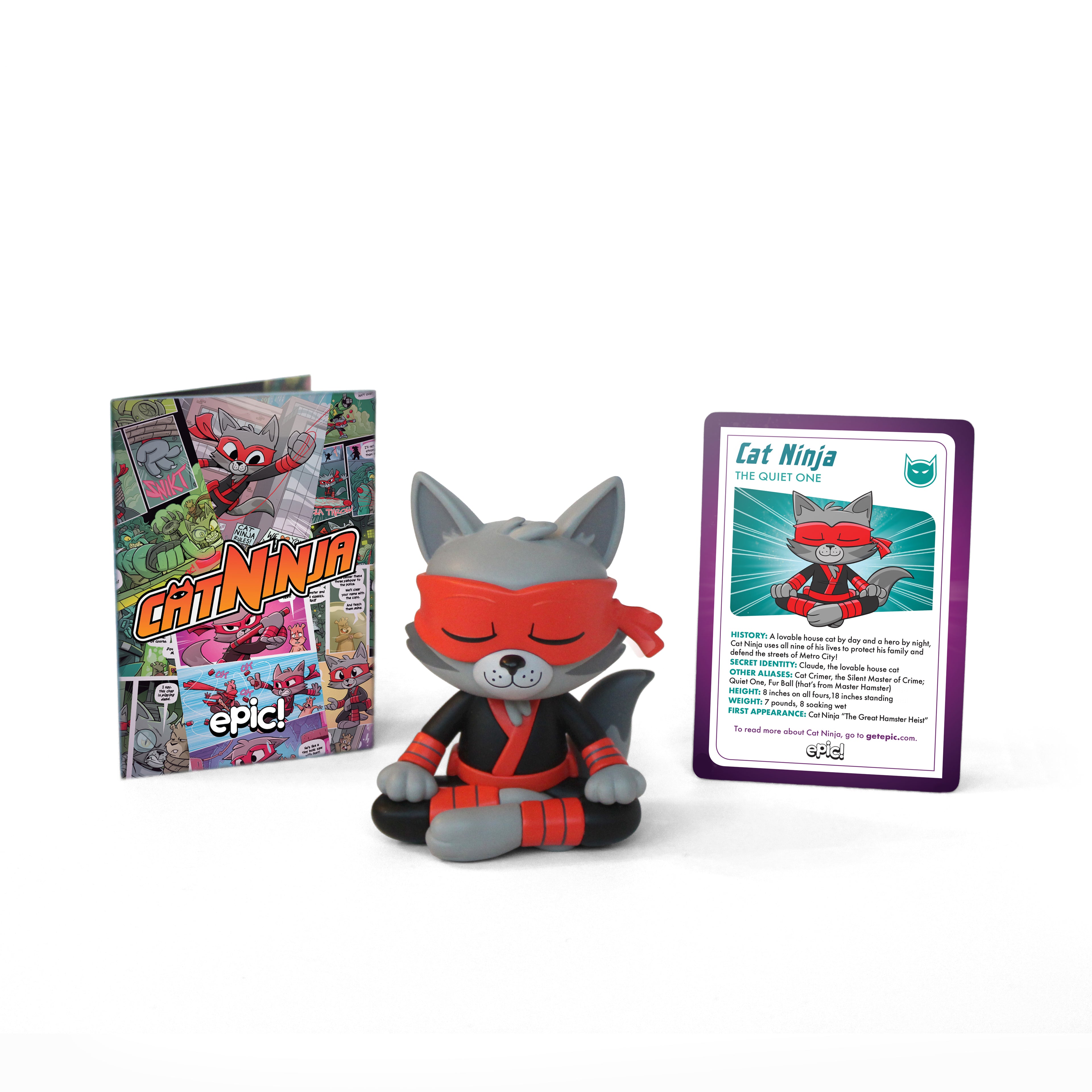 Epic Cat Ninja Figurine - The Quiet One