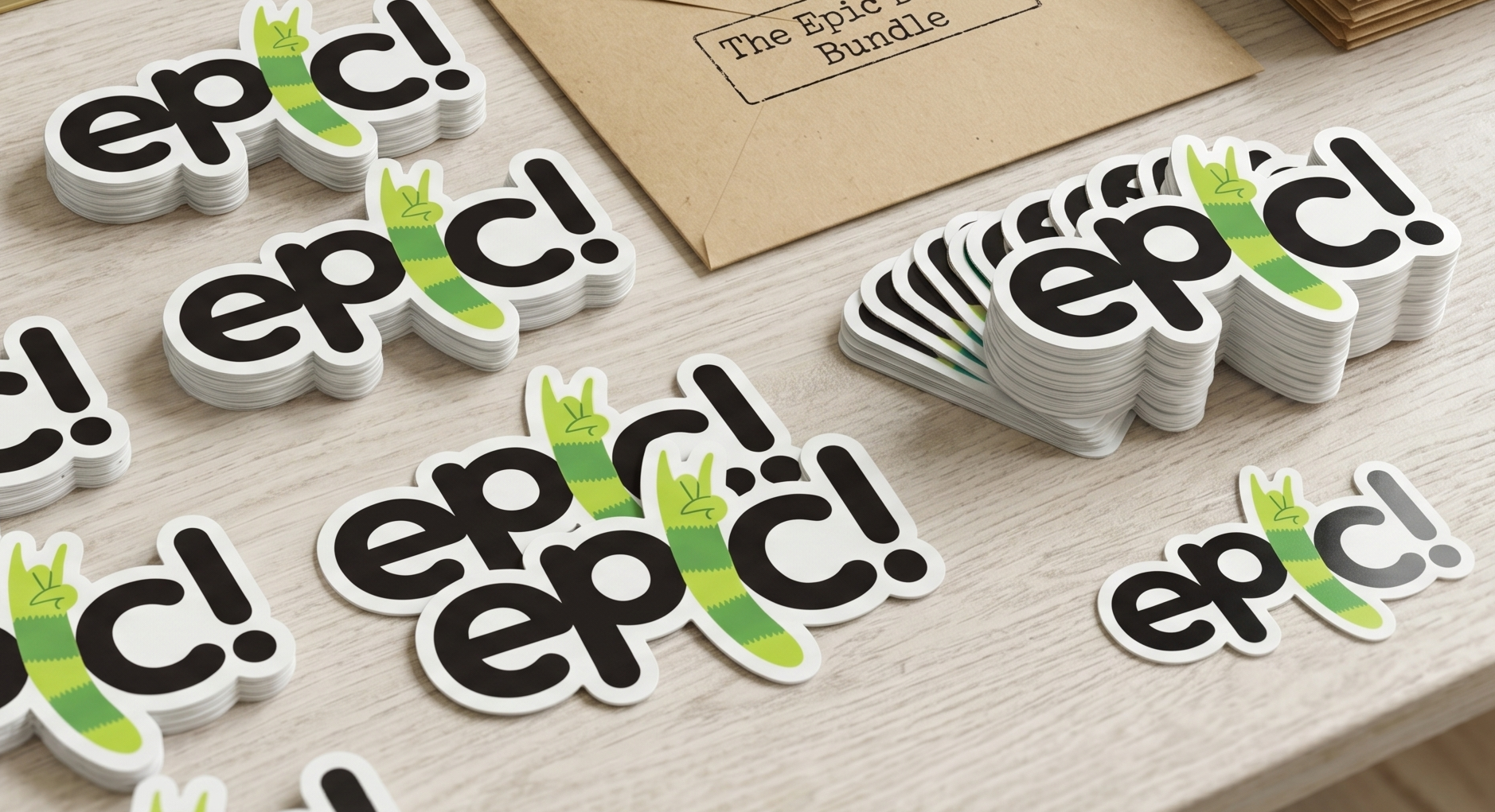 Epic! – Teacher Reward Die Cut Sticker Bundle (Pack of 30)