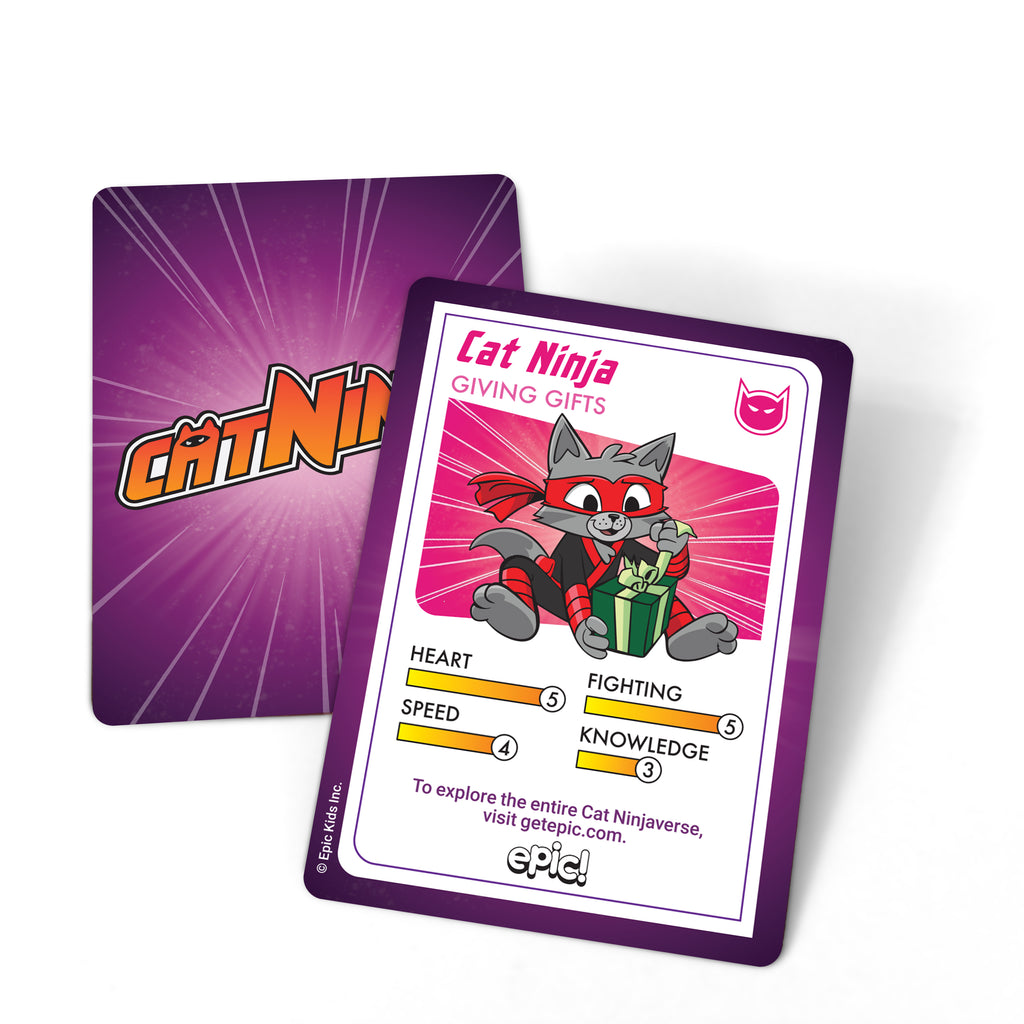 Epic Cat Ninja Figurine - Giving Gifts