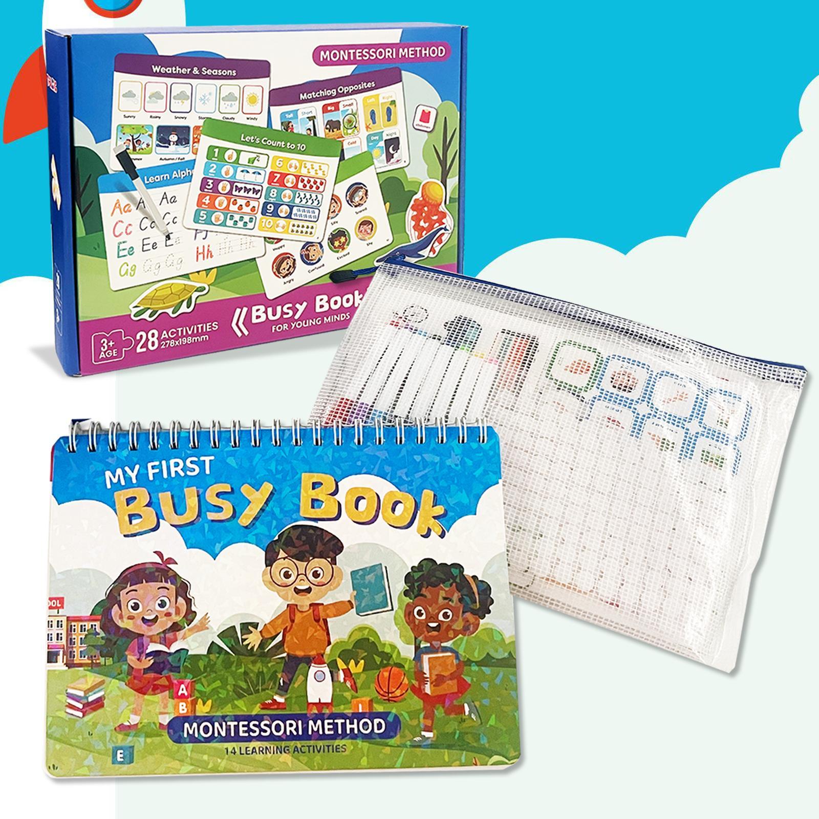 [Epic family special]Busy Book Preschool Learning Activities,Montessori Educational Toys for Kids
