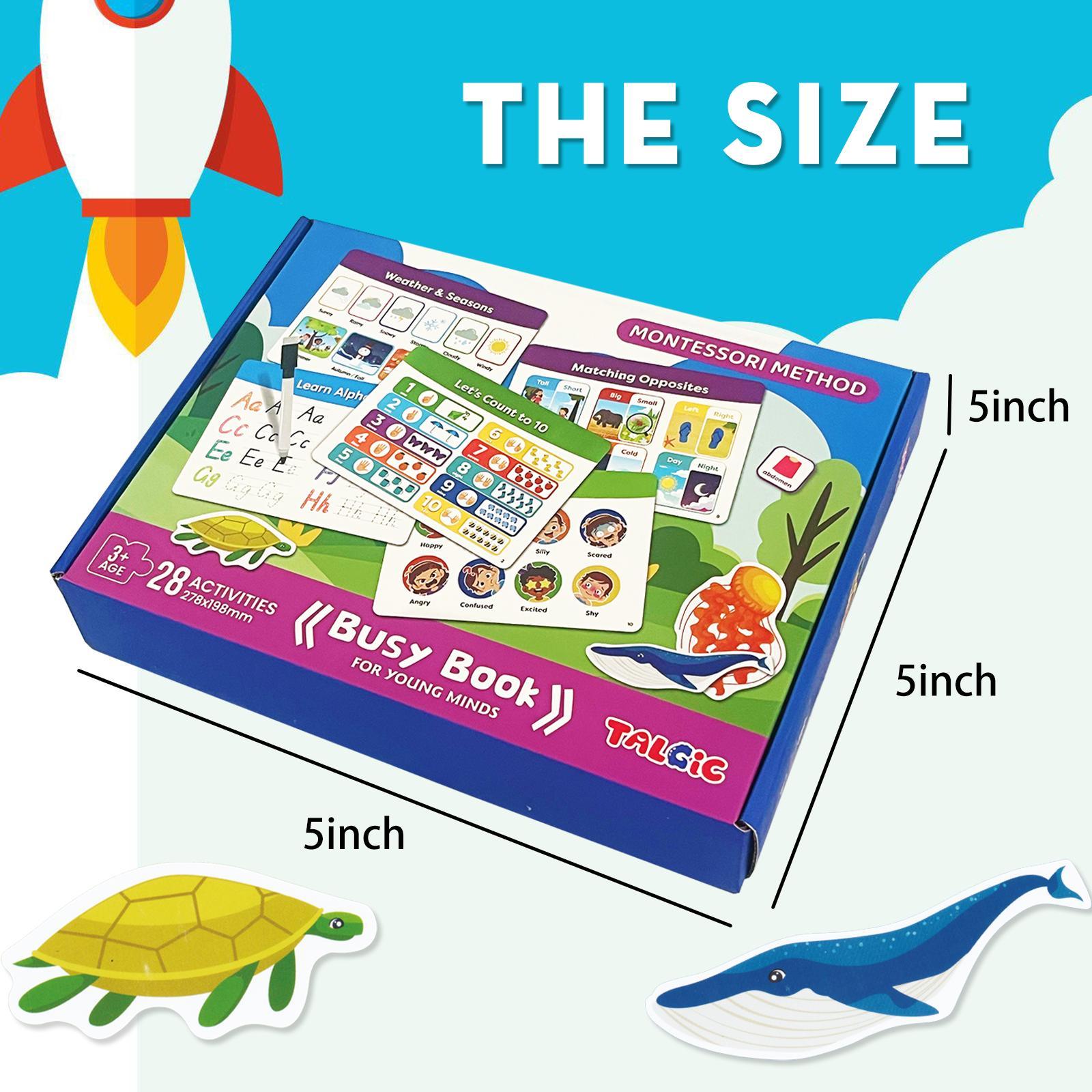 [Epic family special]Busy Book Preschool Learning Activities,Montessori Educational Toys for Kids