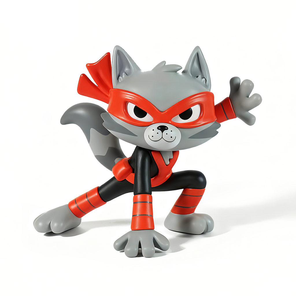 Epic Cat Ninja Figurine - Ready for Action